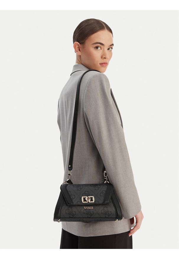 Guess Torebka Karnilla HWOS99 01190 Czarny. Kolor: czarny. Materiał: skórzane