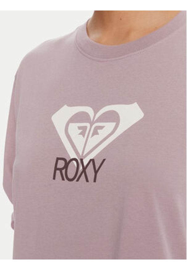 Roxy Bluzka Hangloose Art Ls ERJZT06035 Fioletowy Regular Fit. Kolor: fioletowy. Materiał: bawełna