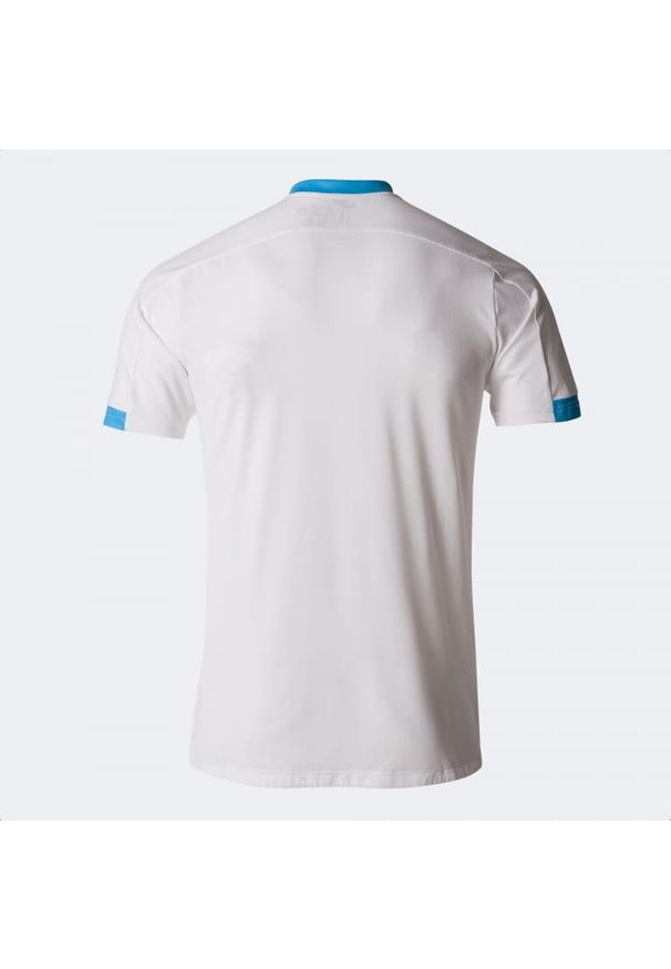 Koszulka tenisowa męska z krótkim rękawem Joma smash short sleeve. Kolor: biały, wielokolorowy, niebieski. Długość rękawa: krótki rękaw. Długość: krótkie. Sport: tenis