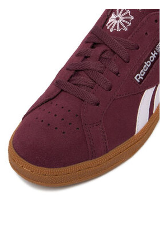 Reebok Sneakersy EO-CLUB C GROUNDS UK 100229523 Bordowy. Kolor: czerwony. Materiał: zamsz, skóra. Model: Reebok Club