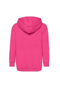 FRUIT OF THE LOOM - Bluza Z Kapturem Dla Dzieci. Typ kołnierza: kaptur. Kolor: różowy