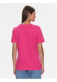 Guess T-Shirt Eleanora V4RI10 K8HM4 Różowy Regular Fit. Kolor: różowy. Materiał: bawełna