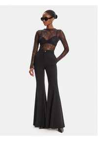 Pinko - PINKO Spodnie materiałowe 105705 A24C Czarny Regular Fit. Kolor: czarny. Materiał: syntetyk