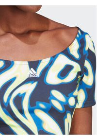 Adidas - adidas T-Shirt IA3168 Niebieski Loose Fit. Kolor: niebieski. Materiał: syntetyk #4