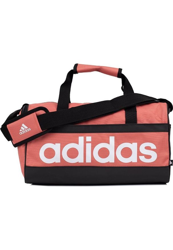 Adidas Torba sportowa Essentials Linear Duffel XS łososiowa (IR9826). Kolor: różowy