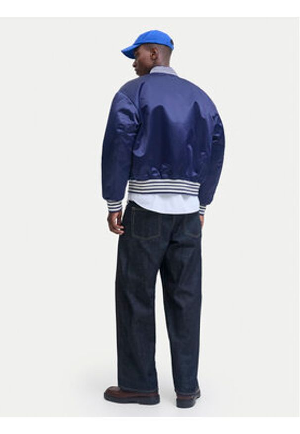 Jack & Jones Kurtka bomber Meadows 12282953 Niebieski Regular Fit. Kolor: niebieski. Materiał: syntetyk