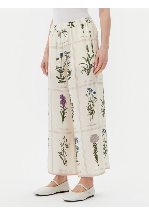 Weekend Max Mara Kuloty Lory 2515131012 Écru Relaxed Fit. Materiał: jedwab
