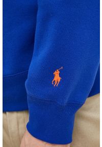 Polo Ralph Lauren bluza męska kolor niebieski z aplikacją. Typ kołnierza: polo. Kolor: niebieski. Materiał: dzianina. Wzór: aplikacja #8