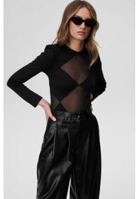 Undress Code bluzka Girl Crush damska kolor czarny gładka. Kolor: czarny. Materiał: materiał. Długość rękawa: długi rękaw. Długość: długie. Wzór: gładki #6