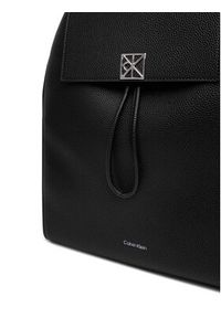 Calvin Klein Plecak Emblem Hw Pebble Backpack LV04F3553G Czarny. Kolor: czarny. Materiał: skóra #5