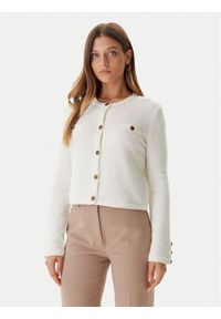 Guess Kardigan W5BR0A Z4040 Écru Slim Fit. Materiał: syntetyk