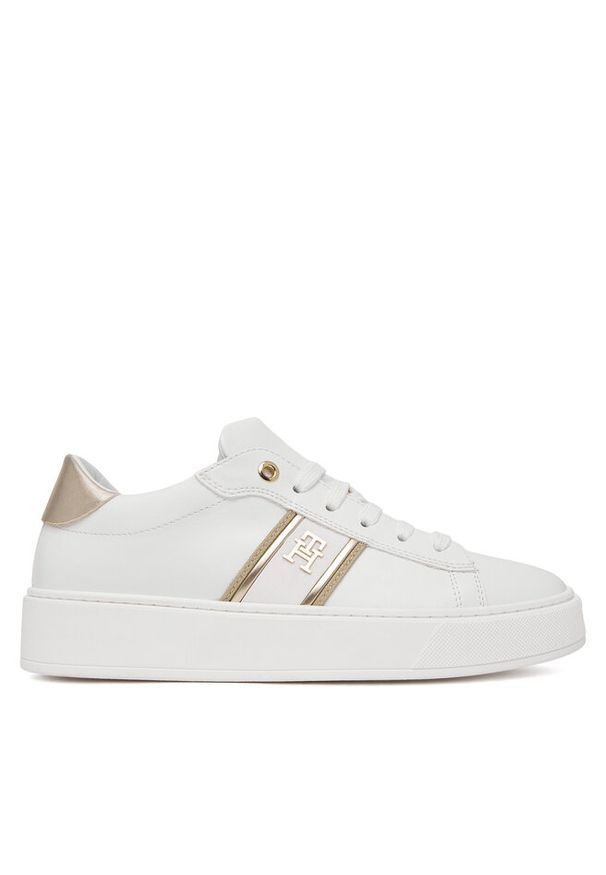 TOMMY HILFIGER - Sneakersy Tommy Hilfiger. Kolor: biały