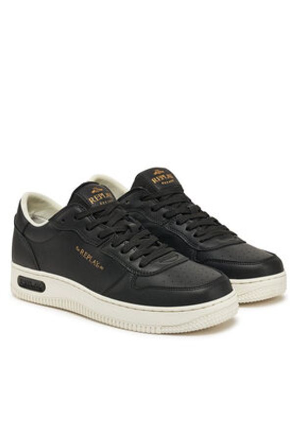 Replay - REPLAY Sneakersy GMZ3G .000.C0055L Czarny. Kolor: czarny. Materiał: skóra