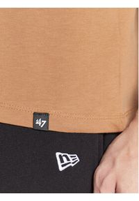 47 Brand T-Shirt Imprint Echo BB017TEMIME568334QL Brązowy Regular Fit. Kolor: brązowy. Materiał: bawełna #4