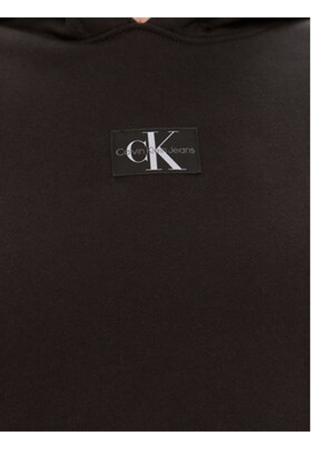 Calvin Klein Jeans Bluza J20J222539 Czarny Oversize. Kolor: czarny. Materiał: bawełna