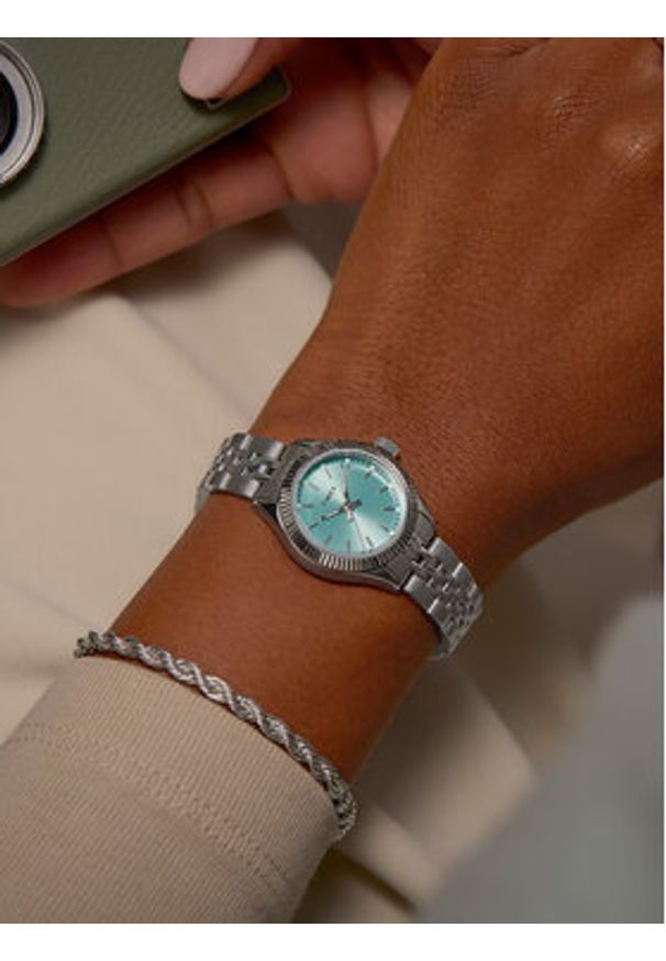 Timex Zegarek Legacy Mini TW2W90700 Srebrny. Kolor: srebrny