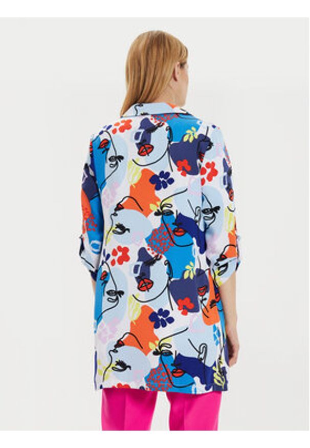 Joseph Ribkoff Marynarka 241146 Kolorowy Relaxed Fit. Materiał: syntetyk. Wzór: kolorowy
