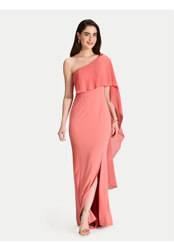 Swing Sukienka wieczorowa 5AJ03500 Koralowy Regular Fit. Kolor: pomarańczowy. Materiał: syntetyk. Styl: wizytowy