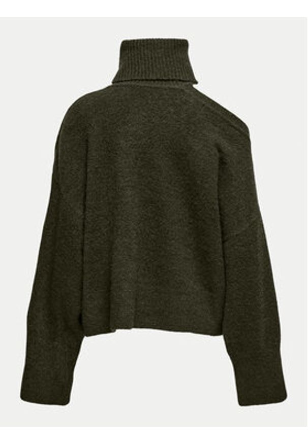 JDY Golf Debbie 15339501 Zielony Regular Fit. Typ kołnierza: golf. Kolor: zielony. Materiał: syntetyk