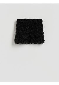 Reserved - Spódnica w kwiaty - czarny. Kolor: czarny. Materiał: dzianina. Wzór: kwiaty #1