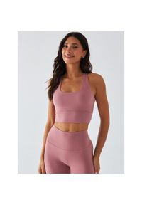 BESHAPED - Różowy Stanik Sportowy - Morning Dew XS. Kolor: różowy. Materiał: nylon, elastan. Sport: bieganie #1