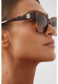 Burberry Okulary przeciwsłoneczne damskie kolor brązowy. Kolor: brązowy #6
