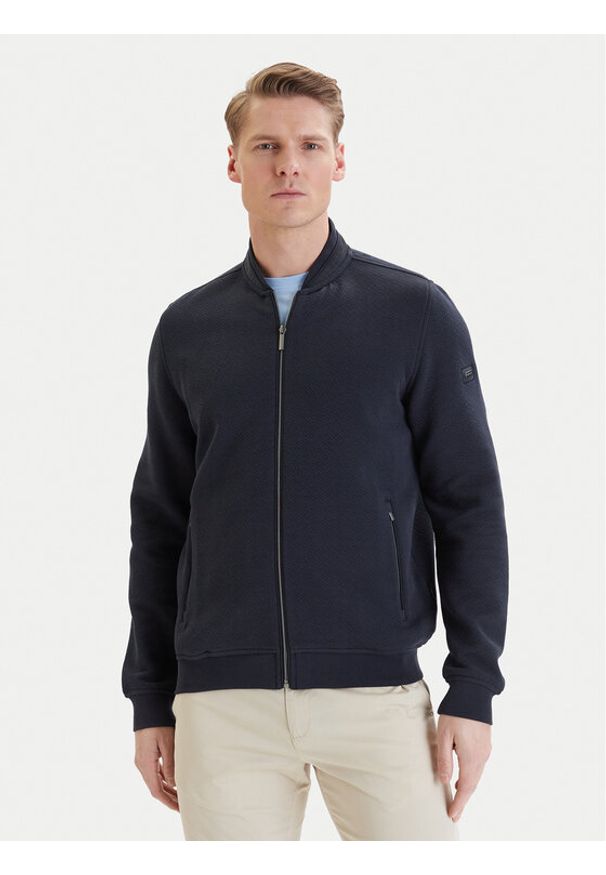Bugatti Bluza 8750-75174C Granatowy Regular Fit. Kolor: niebieski. Materiał: bawełna