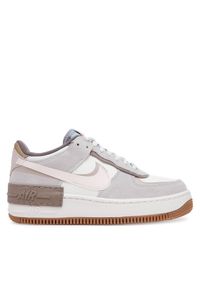 Nike Sneakersy W AF1 Shadow DO7449 Écru. Materiał: skóra, zamsz