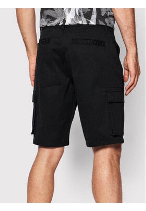 Only & Sons Szorty materiałowe Cam 22016689 Czarny Regular Fit. Kolor: czarny. Materiał: bawełna