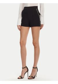 Elisabetta Franchi Szorty materiałowe SH-008-51E2 Czarny Regular Fit. Kolor: czarny. Materiał: syntetyk