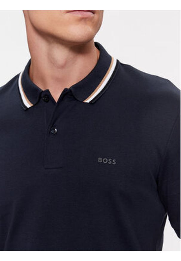 BOSS - Boss Polo Penrose 38 50469360 Granatowy Regular Fit. Typ kołnierza: polo. Kolor: niebieski. Materiał: bawełna