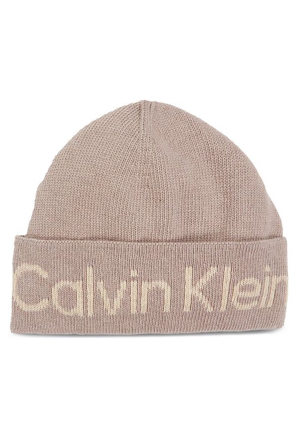 Czapka Calvin Klein. Kolor: beżowy