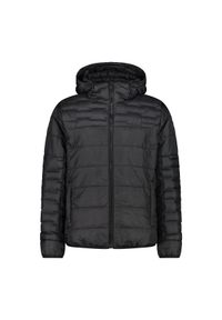 Kurtka puchowa z kapturem z poliestru CMP. Typ kołnierza: kaptur. Kolor: czarny. Materiał: poliester, puch #1