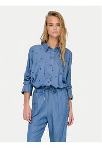 only - ONLY Koszula New Grace 15337926 Niebieski Loose Fit. Kolor: niebieski. Materiał: lyocell