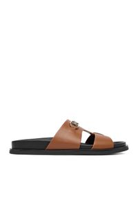 Nine West Klapki CEO-JDNW-05 Brązowy. Kolor: brązowy. Materiał: skóra #1