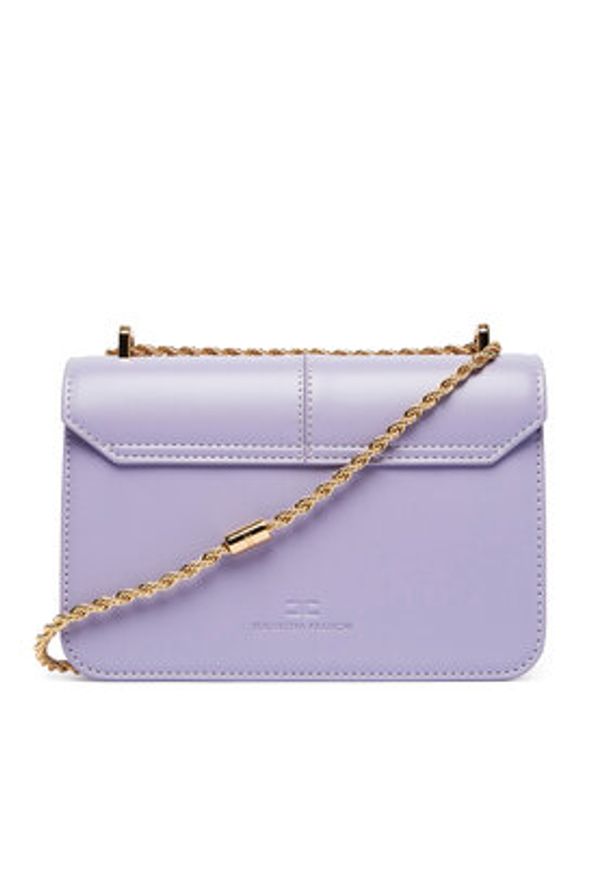 Elisabetta Franchi Torebka BS-91A-61E2-V390 Fioletowy. Kolor: fioletowy. Materiał: skórzane