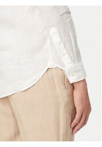 TOMMY HILFIGER - Tommy Hilfiger Koszula MW0MW39271 Biały Slim Fit. Kolor: biały. Materiał: len #2
