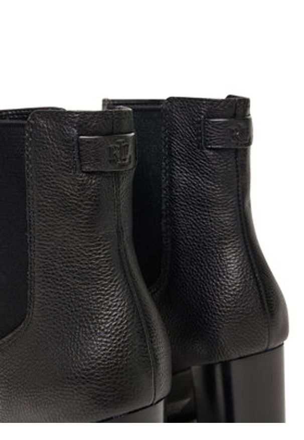 Lauren Ralph Lauren - LAUREN RALPH LAUREN Botki Layne Bo Bte 802974391001 Czarny. Kolor: czarny. Materiał: skóra