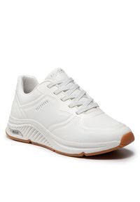 skechers - Skechers Sneakersy Mile Makers 155570/WHT Biały. Kolor: biały. Materiał: skóra #5