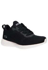 skechers - Buty damskie SKECHERS Bobs Squad Tough Talk. Kolor: czarny. Model: Skechers Sport. Sport: turystyka piesza