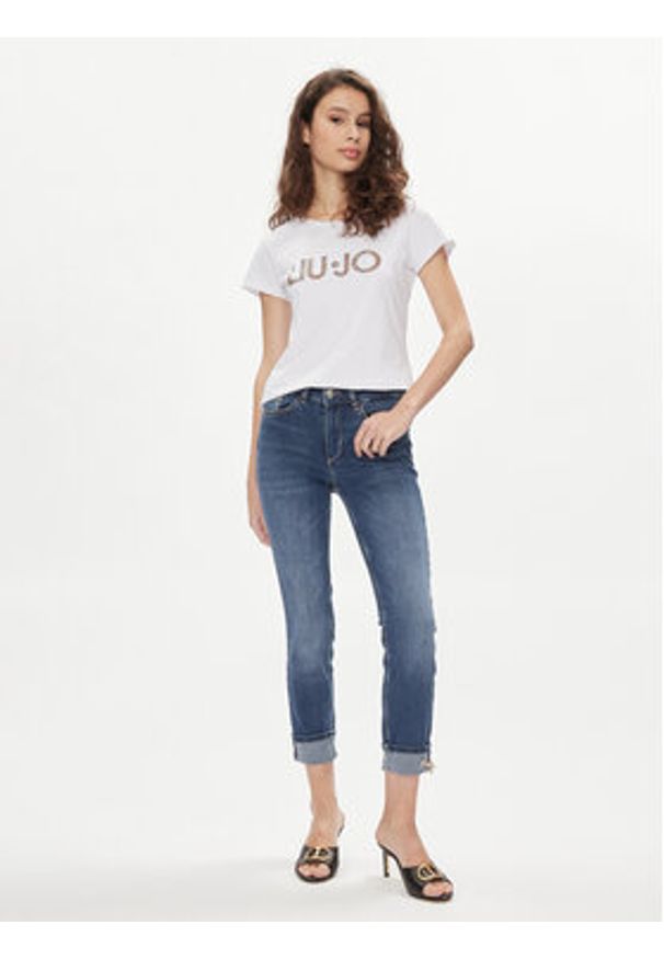Liu Jo T-Shirt VA4105 JS003 Biały Regular Fit. Kolor: biały. Materiał: bawełna
