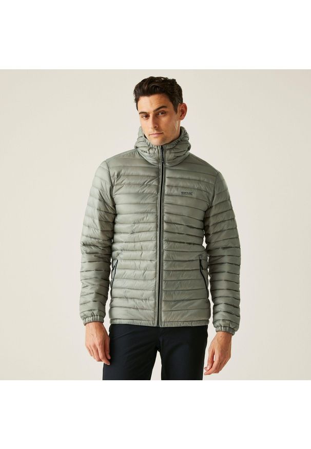 Regatta - Kurtka turystyczna męska Hurden. Kolor: pomarańczowy. Materiał: tkanina, poliamid, puch. Sport: turystyka piesza