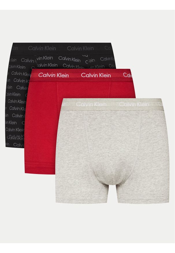 Calvin Klein Underwear Komplet 3 par bokserek 000NB3056A Kolorowy. Materiał: bawełna. Wzór: kolorowy