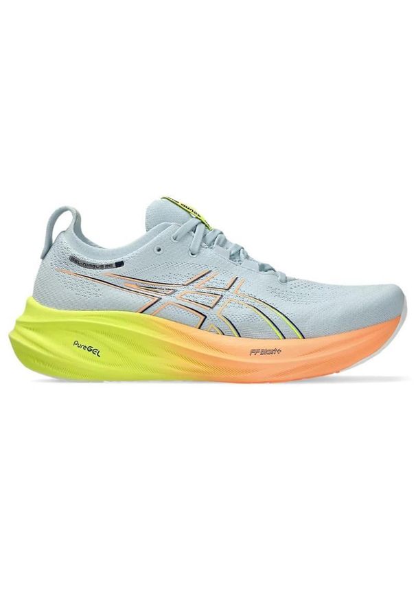 Buty do biegania męskie Asics Gel-nimbus 26 Paris. Zapięcie: sznurówki. Kolor: wielokolorowy. Materiał: materiał, tkanina, syntetyk. Szerokość cholewki: normalna