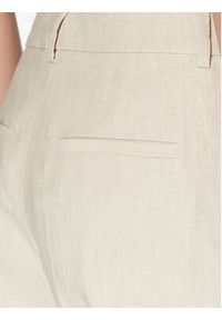Calvin Klein Spodnie materiałowe K20K205226 Beżowy Wide Leg. Kolor: beżowy. Materiał: materiał, bawełna