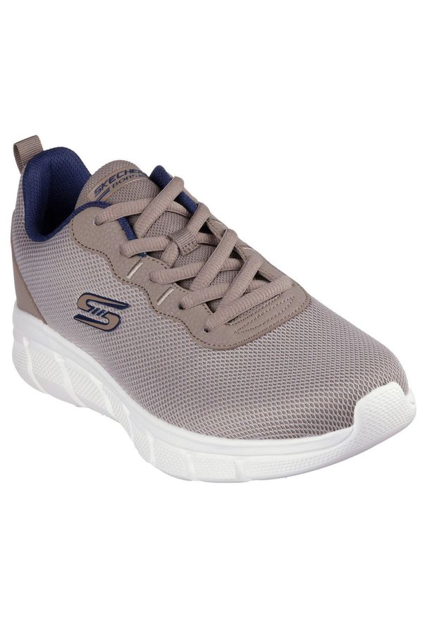 skechers - Męskie BOBS B FLEX ICY EDGE Sneakersy Taupe. Kolor: brązowy. Materiał: materiał. Model: Skechers Sport