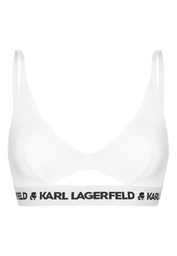 Karl Lagerfeld - KARL LAGERFELD Biustonosz braletka A1W47006 Biały. Kolor: biały. Materiał: lyocell