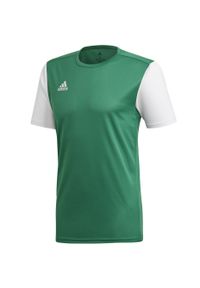 Adidas - Koszulka piłkarska męska adidas Estro 19 Jersey. Kolor: wielokolorowy, biały, zielony. Materiał: jersey. Sport: piłka nożna