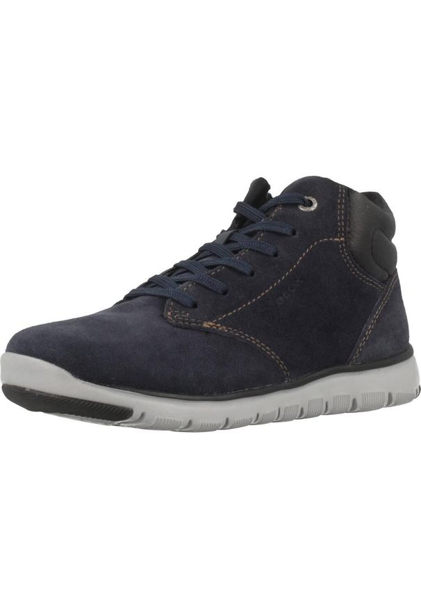 Buty Geox Model J Xunday B.a Kolor Niebieski. Kolor: czarny, niebieski, wielokolorowy. Materiał: tkanina. Sport: turystyka piesza