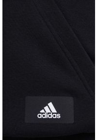 adidas Performance bluza HA1410 męska kolor czarny z kapturem z nadrukiem. Okazja: na co dzień. Typ kołnierza: kaptur. Kolor: czarny. Materiał: dzianina, materiał. Wzór: nadruk. Styl: casual